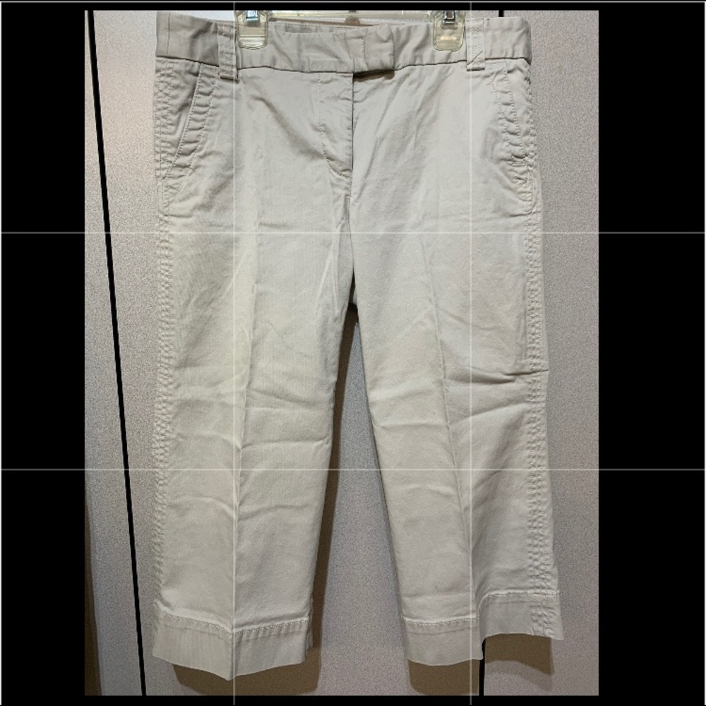 J. Crew Café cropped pant, favorite fit 8 dove gray